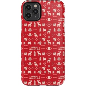 image:imageCasely iPhone 11 Pro Max Case  Houndstooth  High Contrast Design  Essential Slim DualLayer Protective DesignStocking Stuffer  Christmas Knit
