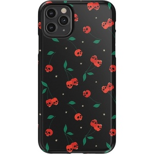 image:imageCasely iPhone 11 Pro Max Case  Houndstooth  High Contrast Design  Essential Slim DualLayer Protective DesignSweet Revenge  Cherry Skulls