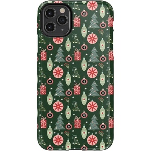 image:imageCasely iPhone 11 Pro Max Case  Houndstooth  High Contrast Design  Essential Slim DualLayer Protective DesignTinsel Town  Christmas Ornament
