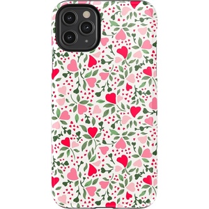 image:imageCasely iPhone 11 Pro Max Case  Houndstooth  High Contrast Design  Essential Slim DualLayer Protective DesignVines of Love  Floral Heart