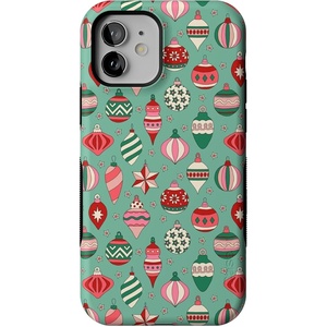 image:imageCasely iPhone 12 Mini Case  All Decked Out  Festive Ornaments  Bold Protective Design  MagSafe Compatible Design
