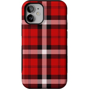 image:imageCasely iPhone 12 Mini Case  As if  Red Plaid  Bold Protective Design  MagSafe Compatible Design