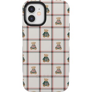 image:imageCasely iPhone 12 Mini Case  Bear Hugs  Teddy Squares  Bold Protective Design  MagSafe Compatible Design