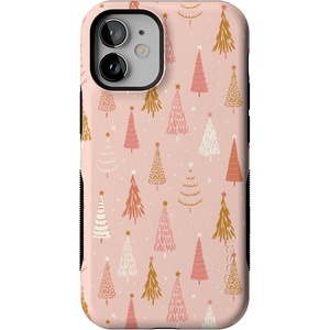 image:imageCasely iPhone 12 Mini Case  Bubblegum Forest  Christmas Tree  Bold Protective Design  MagSafe Compatible Design
