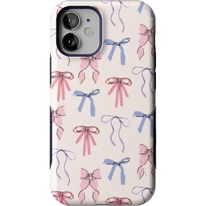 image:imageCasely iPhone 12 Mini Case  Coquette Girlie  Pastel Bows  Bold Protective Design  Compatible with MagSafe
