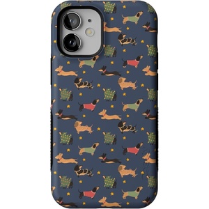 image:imageCasely iPhone 12 Mini Case  Dashing Doxies  Dachshund Dog  Bold Protective Design  MagSafe Compatible Design