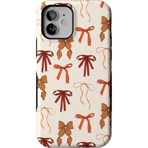 image:imageCasely iPhone 12 Mini Case  Fall Girlie  Pumpkin Spice Bows  Bold Protective Design  MagSafe Compatible Design