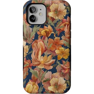 image:imageCasely iPhone 12 Mini Case  Fallen Gold  Antique Floral  Bold Protective Design  Compatible with MagSafe