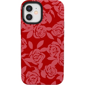 image:imageCasely iPhone 12 Mini Case  Final Rose  Red amp Pink Floral  Bold Protective Design  MagSafe Compatible Design