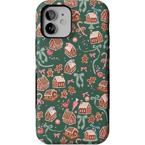 image:imageCasely iPhone 12 Mini Case  Gingerbread Lane  Holiday Sweets  Bold Protective Design  MagSafe Compatible Design