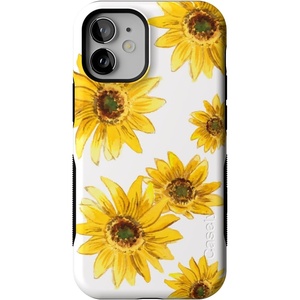image:imageCasely iPhone 12 Mini Case  Golden Garden  Yellow Sunflower  Bold Protective Design  Compatible with MagSafe