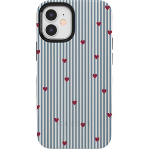 image:imageCasely iPhone 12 Mini Case  Love Lines  Blue Stripes  Bold Protective Design  MagSafe Compatible Design
