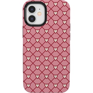 image:imageCasely iPhone 12 Mini Case  Love Locks  Pink Hearts  Bold Protective Design  MagSafe Compatible Design