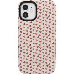 image:imageCasely iPhone 12 Mini Case  Lovebug  Mauve Hearts  Bold Protective Design  MagSafe Compatible Design