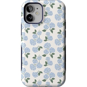 image:imageCasely iPhone 12 Mini Case  Nantucket Cottage  Blue Hydrangea  Bold Protective Design  Compatible with MagSafe