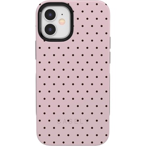 image:imageCasely iPhone 12 Mini Case  On the Dot  Pink amp Brown Polka Dot  Bold Protective Design  Compatible with MagSafe