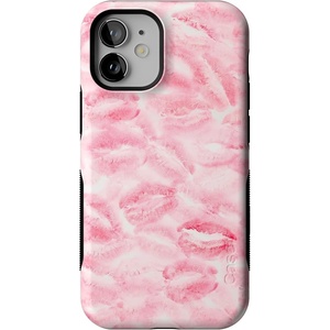 image:imageCasely iPhone 12 Mini Case  Sealed with a Kiss  Pink Lipstick  Bold Protective Design  Compatible with MagSafe