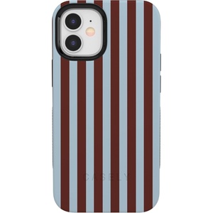 image:imageCasely iPhone 12 Mini Case  Sunday in Brooklyn  Chocolate Blue Stripes  Bold Protective Design  Compatible with MagSafe