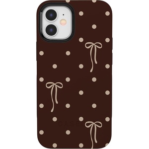 image:imageCasely iPhone 12 Mini Case  Teddy Bows  Brown Polka Dot  Bold Protective Design  MagSafe Compatible Design