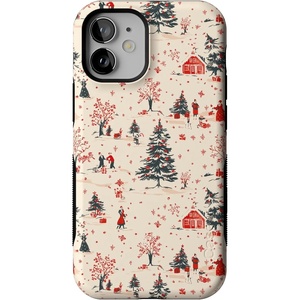 image:imageCasely iPhone 12 Mini Case  Winter Nostalgia  Vintage Holiday  Bold Protective Design  MagSafe Compatible Design