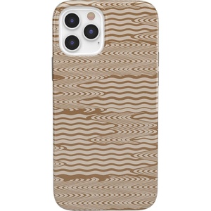 image:imageCasely iPhone 12 Pro Max Case  Mocha Ripple  Brown Waves  Classic Ultra Slim Design