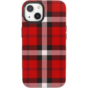 image:imageCasely iPhone 13 Case  As if Red Plaid  Bold Protective Design  Compatible with MagSafe