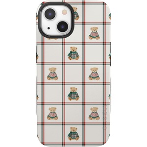 image:imageCasely iPhone 13 Case  Bear Hugs  Teddy Squares  Bold Protective Design  MagSafe Compatible Design