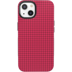 image:imageCasely iPhone 13 Case  Best Dressed  Red Houndstooth  Bold Protective Design  MagSafe Compatible Design