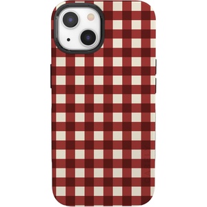 image:imageCasely iPhone 13 Case  Checked Twice  Red Plaid  Bold Protective Design  MagSafe Compatible Design