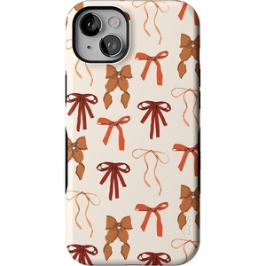 image:imageCasely iPhone 13 Case  Fall Girlie  Pumpkin Spice Bows  Bold Protective Design  MagSafe Compatible Design