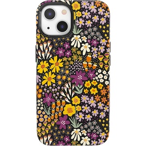 image:imageCasely iPhone 13 Case  Falling for You  Plum Floral  Bold Protective Design  Compatible with MagSafe