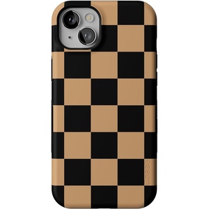 image:imageCasely iPhone 13 Case  Fit Check  Black amp Brown Checkerboard  Bold Protective Design  MagSafe Compatible Design