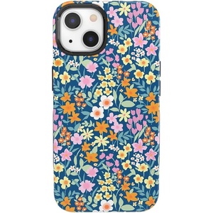 image:imageCasely iPhone 13 Case  Full Bloom  Navy Floral  Bold Protective Design  Compatible with MagSafe