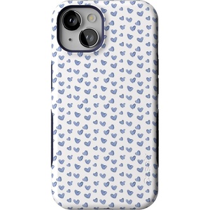 image:imageCasely iPhone 13 Case  Lovebug  Blue Hearts  Bold Protective Design  Compatible with MagSafe