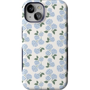 image:imageCasely iPhone 13 Case  Nantucket Cottage  Blue Hydrangea  Bold Protective Design  Compatible with MagSafe