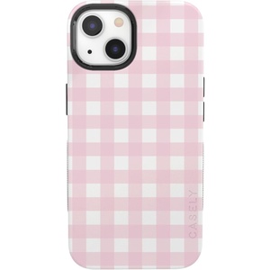 image:imageCasely iPhone 13 Case  Pink Plaid  Sunday Best  Bold Protective Design  Compatible with MagSafe