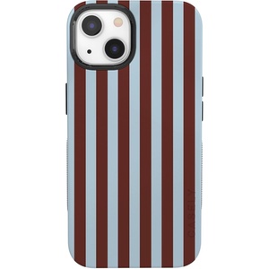 image:imageCasely iPhone 13 Case  Sunday in Brooklyn  Chocolate Blue Stripes  Bold Protective Design  Compatible with MagSafe