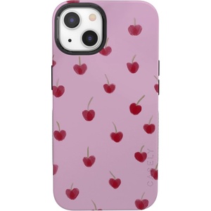 image:imageCasely iPhone 13 Case  Very Cherry  Painted Cherries  Bold Protective Design  MagSafe Compatible Design
