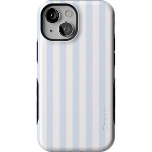 image:imageCasely iPhone 13 Mini Case  Blue Stripes  Sunday Best  Bold Protective Design  Compatible with MagSafe