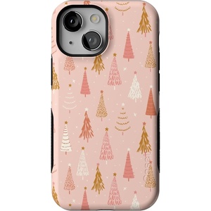 image:imageCasely iPhone 13 Mini Case  Bubblegum Forest  Christmas Tree  Bold Protective Design  MagSafe Compatible Design