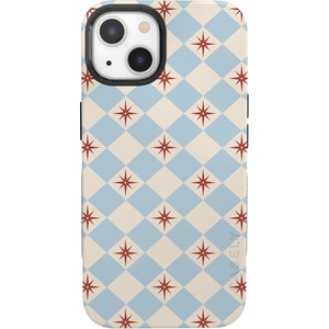image:imageCasely iPhone 13 Mini Case  Chelsea Checker  Starlight Tiles  Bold Protective Design  Compatible with MagSafe