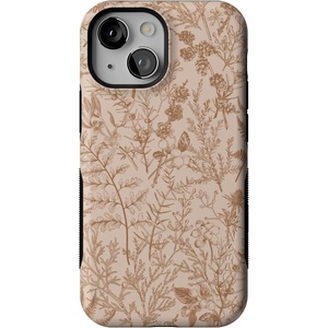 image:imageCasely iPhone 13 Mini Case  Clear Skies  Clear Shimmer  Compatible with MagSafe  Classic Ultra Slim DesignBeige Garden  Neutral Floral