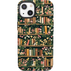 image:imageCasely iPhone 13 Mini Case  Clear Skies  Clear Shimmer  Compatible with MagSafe  Classic Ultra Slim DesignBook Nook  Floral Library