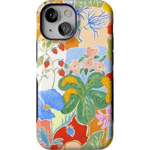 image:imageCasely iPhone 13 Mini Case  Clear Skies  Clear Shimmer  Compatible with MagSafe  Classic Ultra Slim DesignBotanical Blooms  Floral Patchwork