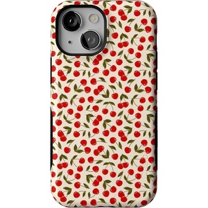 image:imageCasely iPhone 13 Mini Case  Clear Skies  Clear Shimmer  Compatible with MagSafe  Classic Ultra Slim DesignCherry on Top  Red Cherries