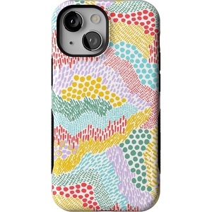 image:imageCasely iPhone 13 Mini Case  Clear Skies  Clear Shimmer  Compatible with MagSafe  Classic Ultra Slim DesignColor Me Happy  Pattern Colorblock