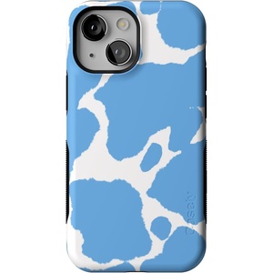 image:imageCasely iPhone 13 Mini Case  Clear Skies  Clear Shimmer  Compatible with MagSafe  Classic Ultra Slim DesignCurrent MOOd  Light Blue Cow Print