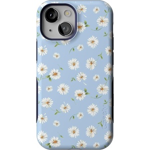 image:imageCasely iPhone 13 Mini Case  Clear Skies  Clear Shimmer  Compatible with MagSafe  Classic Ultra Slim DesignDaisy Daydream  Baby Blue Floral