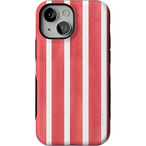 image:imageCasely iPhone 13 Mini Case  Clear Skies  Clear Shimmer  Compatible with MagSafe  Classic Ultra Slim DesignEast Coast Summer  Red Stripes