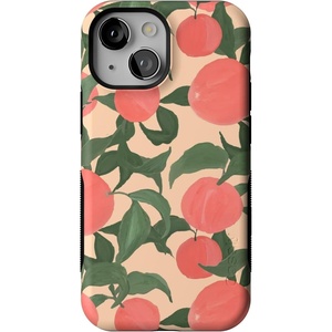 image:imageCasely iPhone 13 Mini Case  Clear Skies  Clear Shimmer  Compatible with MagSafe  Classic Ultra Slim DesignFeeling Peachy  Blush Vines